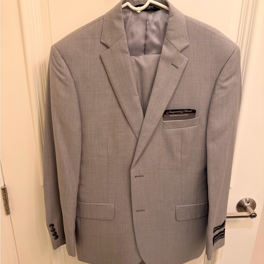 Jos. A. Bank Light Gray Men's Suit Jacket
